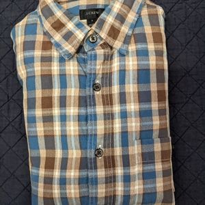 J Crew Wool plaid button down